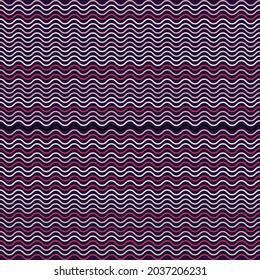 Seamless wavy lines vibrant contrast pattern vector background