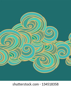 seamless wavy pattern