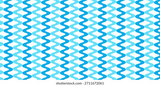 Patrón ondulado sin fisuras en tonos azules, cian y blancos. Fondo Abstractas del océano o del mar ideal para los temas del verano, las telas, el papel de envoltura, el diseño de los niños, o los gráficos del Web