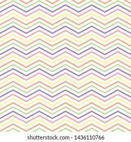 Seamless wavy pattern with bright colors on a white background Repeat surface vector