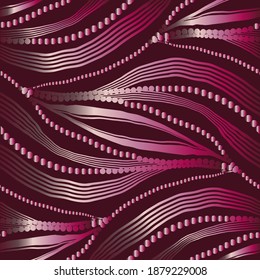 Seamless wavy pattern for fabric and other surfaces
