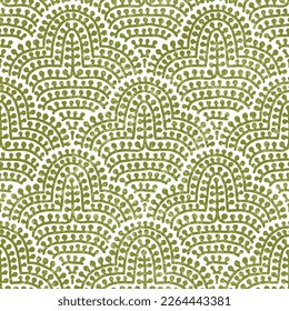 Seamless wavy pattern. Grunge vintage texture. Doodle style ornament. Ethnic and tribal motifs. Vector illustration.