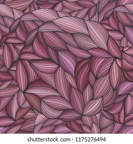 Seamless wavy pattern in a linear style. Abstract colorful wave background in pink shadows. Can be used as pattern fill, in design of textiles, fabrics, packaging, interior, billboards etc.