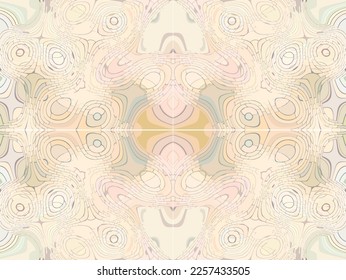 Patrón ondulado incomparable en tonos pastel para cubiertas o soluciones interiores. Resumen ondulante fondo en tonos matices como un mapa de la isla del tesoro. Vector de moda, telas, baldosas, raspado