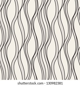 Seamless wavy pattern. Repeating vector texture. Stylish wavy background