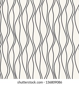 Seamless wavy pattern. Repeating vector texture. Stylish wavy background