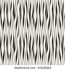 Seamless wavy pattern. Repeating vector texture. Stylish wavy background