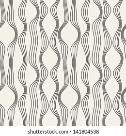 Seamless wavy pattern. Repeating vector texture. Stylish wavy background