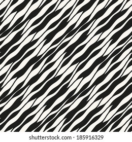 Seamless wavy pattern. Repeating vector texture. Stylish background. Diagonal ripple