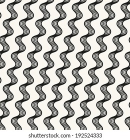 Seamless wavy pattern. Repeating vector texture. Stylish wavy background with diagonal direction