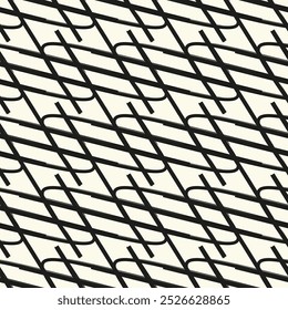 Seamless wavy pattern. Repeating vector texture. Stylish wavy background with diagonal direction