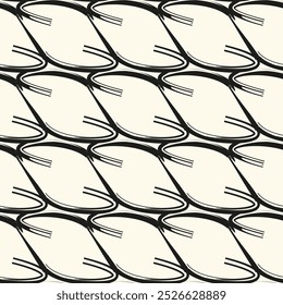 Seamless wavy pattern. Repeating vector texture. Stylish wavy background with diagonal direction