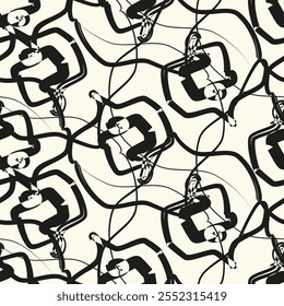 Seamless wavy pattern. Repeating vector texture. Stylish wavy background with diagonal direction