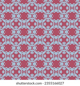 Seamless wavy pattern. Seigaiha print in polka dot style. Grunge texture. Moroccan tile mosaic. Spanish porcelain. 