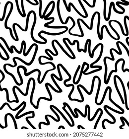 Seamless wavy  pattern for textile design. Crazy lines