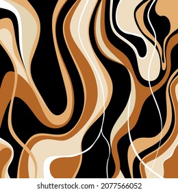 Seamless Wavy Pattern. Vector design for fashion prints and backgrounds.