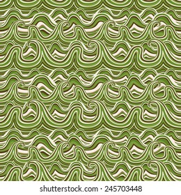 Seamless wavy pattern. Vector illustration pattern wave river vector ocean wallpaper ornament