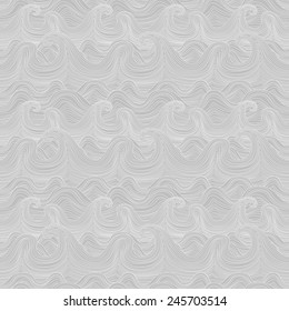 Seamless wavy pattern. Vector illustration pattern wave river vector ocean wallpaper ornament