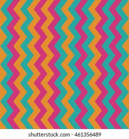 Seamless wavy stripes background with stripes of spring colors. Vector repeating texture.