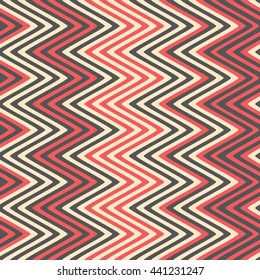 Seamless wavy stripes background. Vector repeating texture.