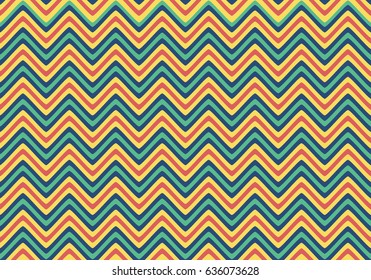 Seamless wavy stripes background. Vector repeating texture.