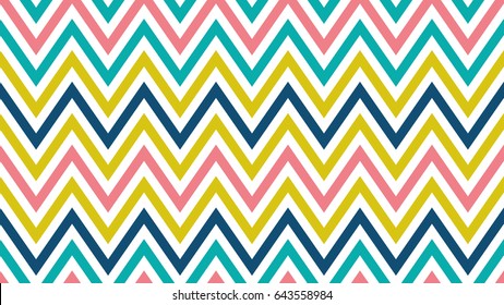 Seamless wavy stripes pattern with stripes of fresh colors on a white background