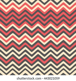 Seamless wavy stripes pattern. Vector repeating texture.