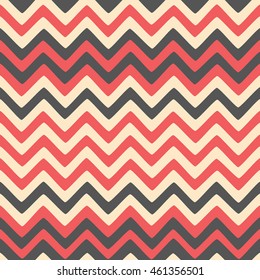 Seamless wavy stripes pattern. Vector repeating texture.