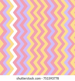 Seamless wavy stripes pattern. Vector repeating texture.