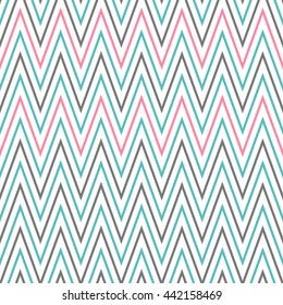 Seamless wavy stripes pattern with white background. Vector repeating texture.