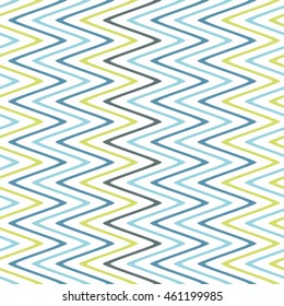 Seamless wavy stripes pattern with white background. Vector repeating texture.
