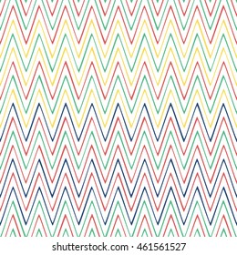 Seamless wavy stripes pattern with white background. Vector repeating texture.