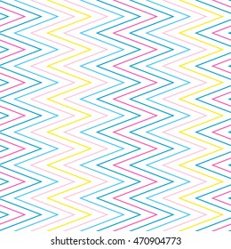 Seamless wavy stripes pattern with white background