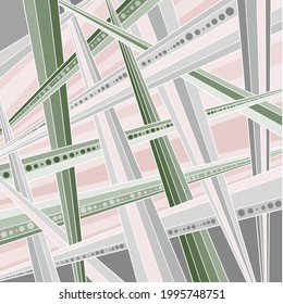 Seamless wavy vector pattern design
