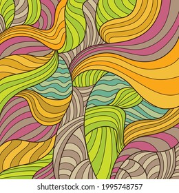 Seamless wavy vector pattern design