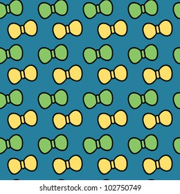 Seamless weather pattern of colorful ribbons, celebration concept, vector illustration