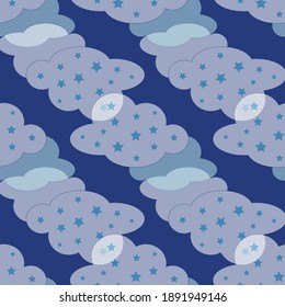 Seamless weather pattern illustration design 