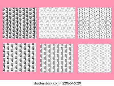 Seamless Weave Geometric pattern, vector art