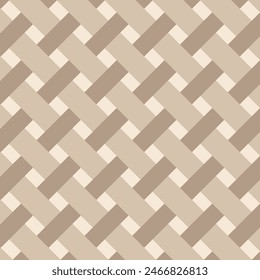 Seamless weave wicker pattern. vector, diagonal lattice, Wood trellis, Wooden netting