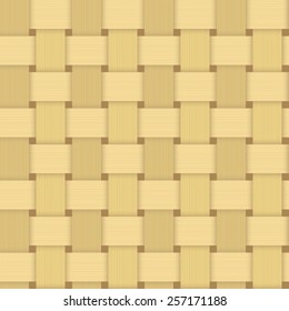Seamless weave wood pattern vector.