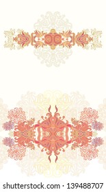Seamless weaved golden decor