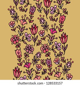 seamless weaving floral pattern