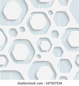 Seamless Web Hexagon Pattern. Abstract Creative Background. Modern Swatch Wallpaper. 3d Sample Design. Wrapping Plexus Texture
