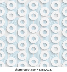 Seamless Web Pattern. Abstract Circle Background. Modern Swatch Wallpaper. 3d Sample Design. Wrapping Plexus Texture