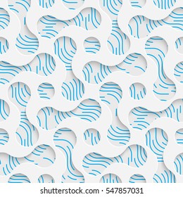 Seamless Web Pattern. Abstract Fine Background. Futuristic Three-dimensional Wallpaper. Elegant Decorative Design