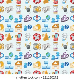 seamless web pattern,cartoon vector illustration