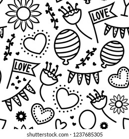 seamless  wedding pattern background