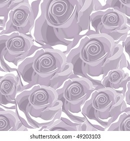 Seamless wedding rose pattern