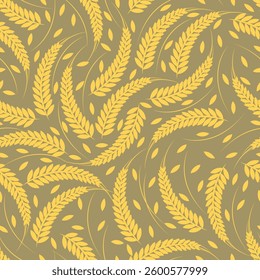 seamless wheat pattern for fabric background,cover,wrapper,etc