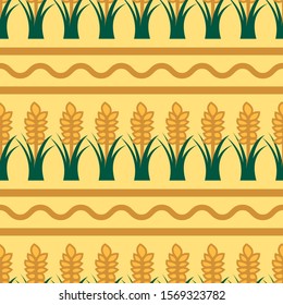 Seamless Wheats Pattern Vector Illustration EPS 10.